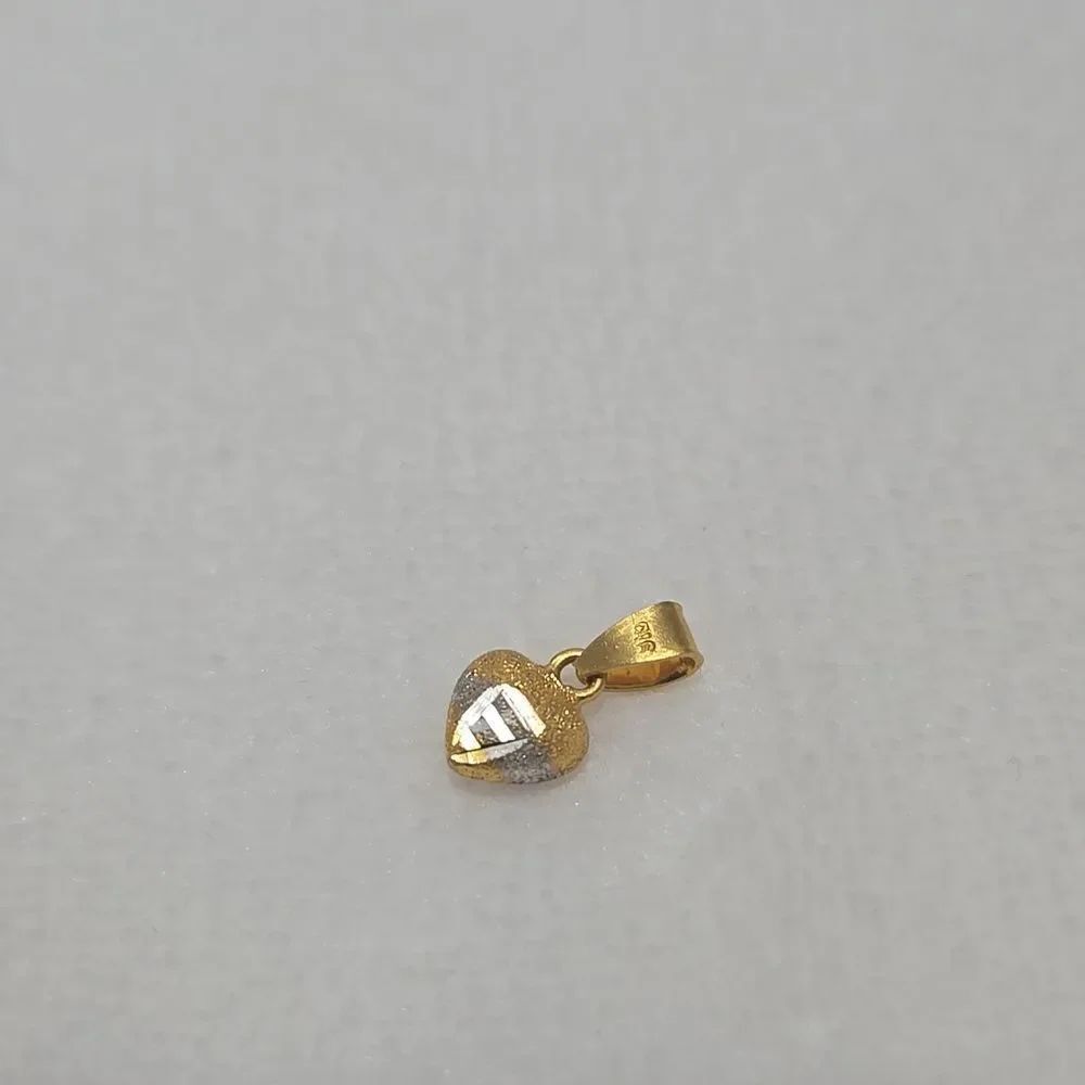 22k Solid Gold Heart Pendant